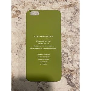 Green Poem iPhone 6 Plus Case